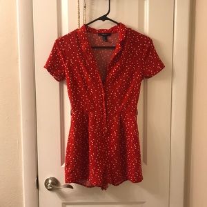 Polka dot romper from Forever21
